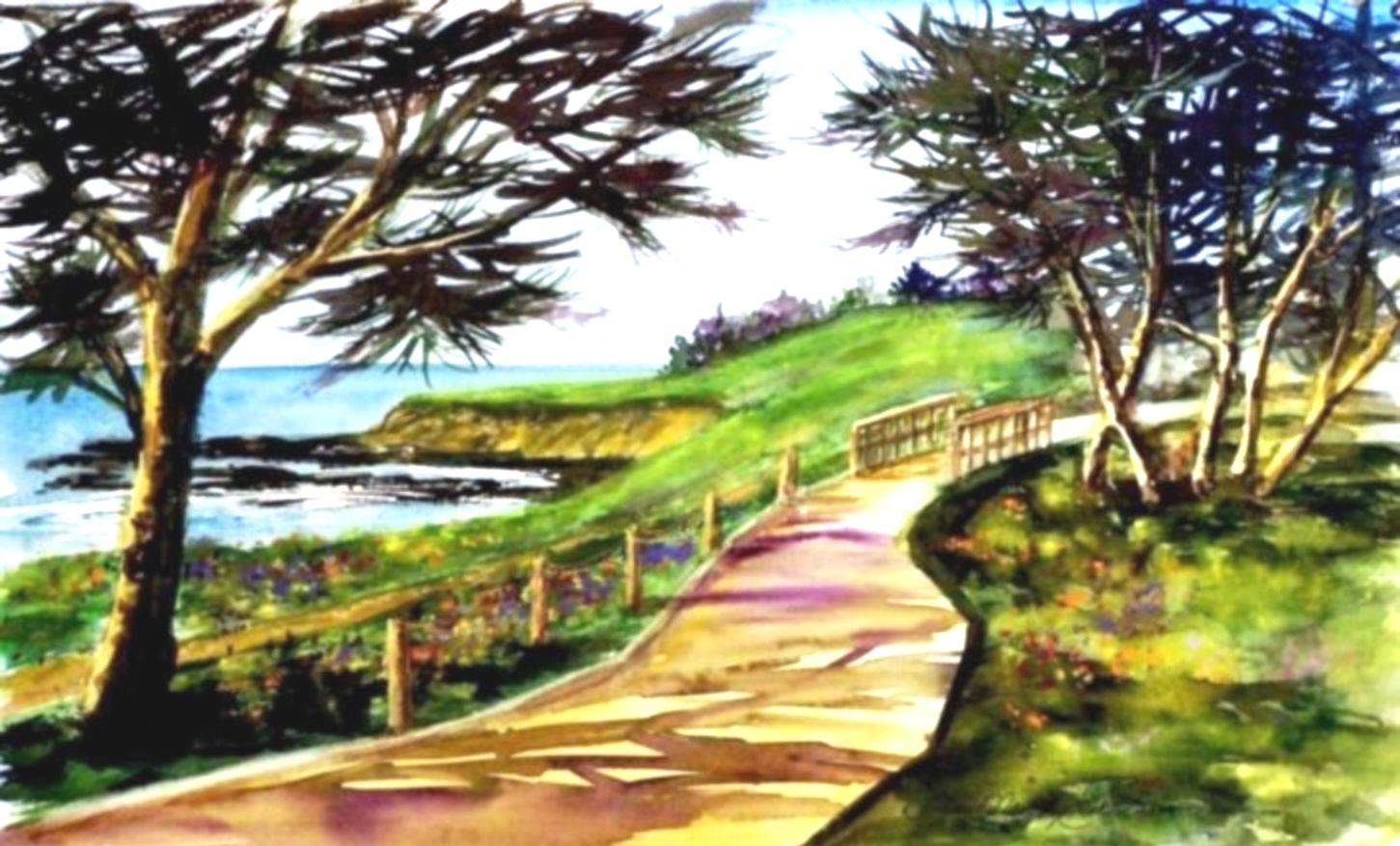 Early Boardwalk Painting