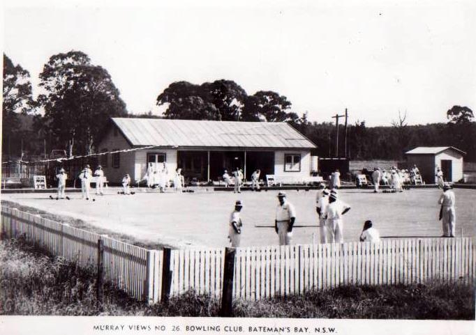 Bowling Club at Batemans Bay, 1954, Two Greens and a Clubhouse