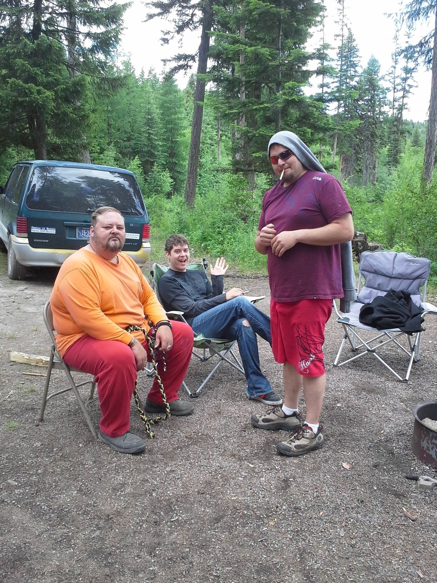 The guys around the fire Summer Solstice 21013