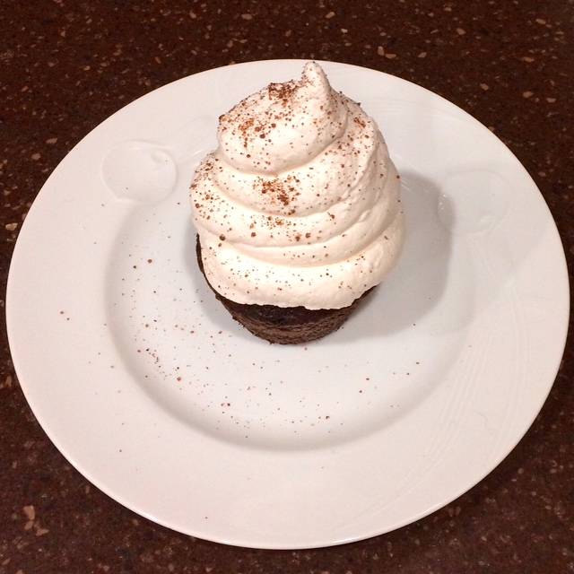 Chocolate Cupcake with Whipped Cream Topping
