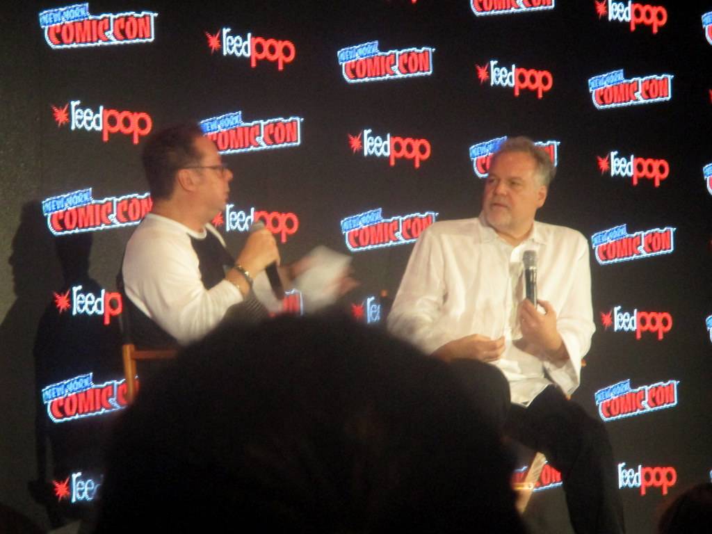 Close-Up of Joe Quesada Interviewing Vincent D’Onofrio During the Marvel: Cup O’Joe Panel