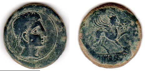 27BC-14AD Augustus, Celtic Spain AE As