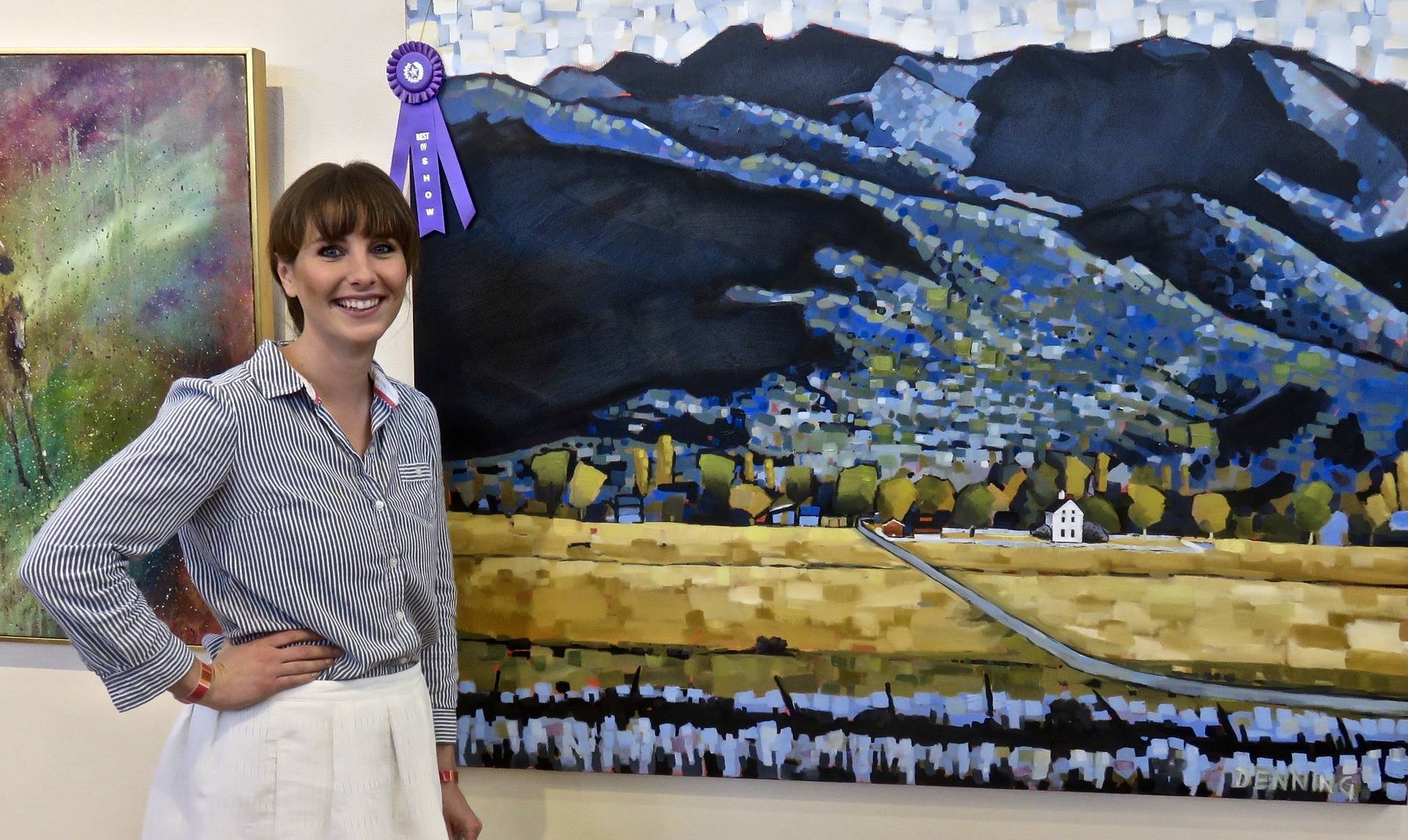 Victoria Denning with her Best of Show Painting