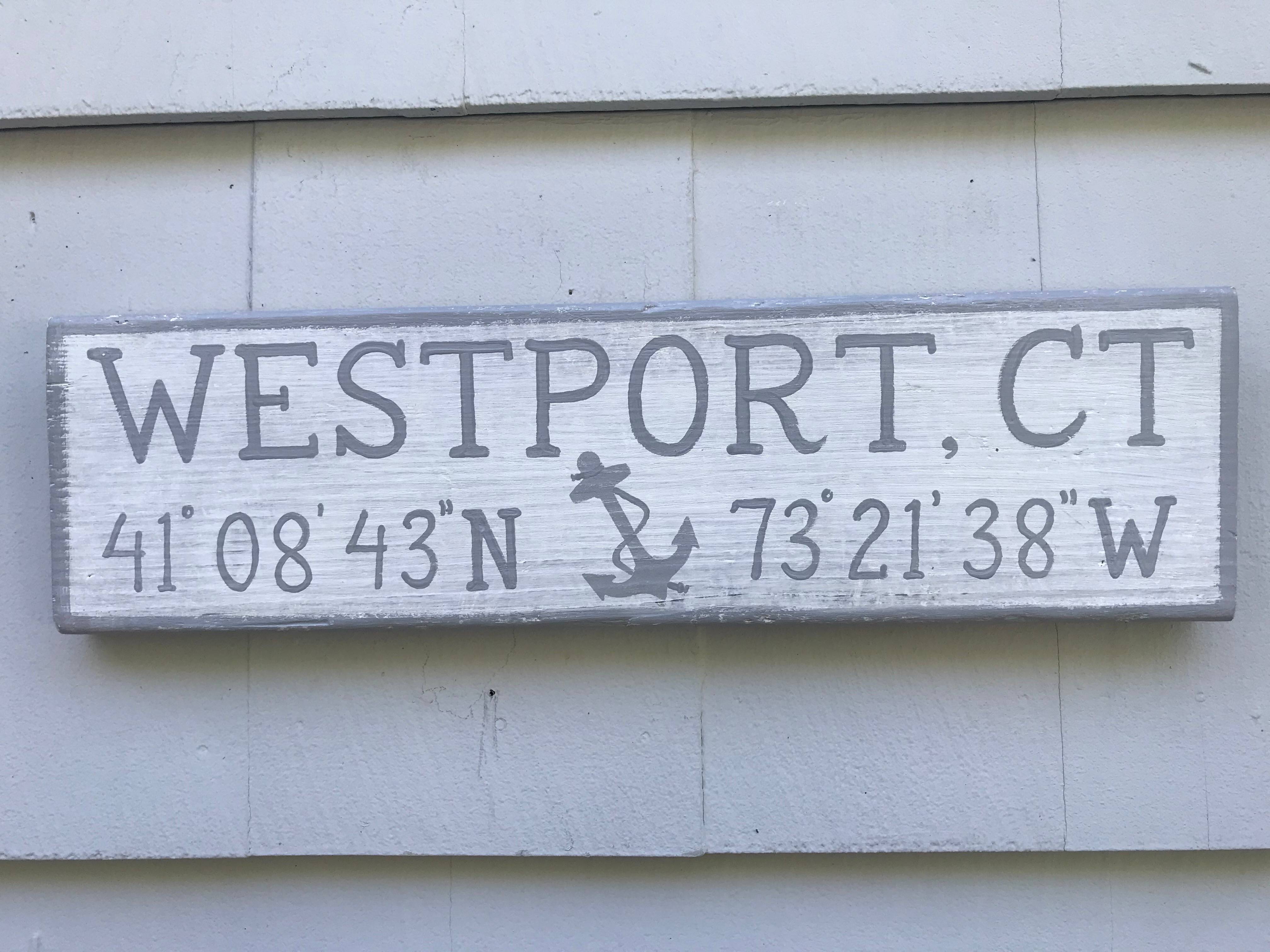 Westport, CT sign