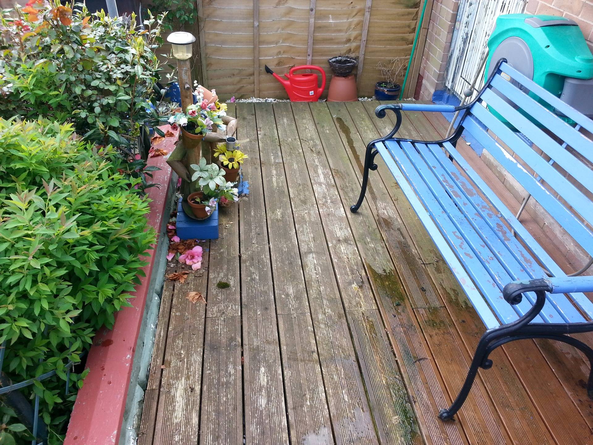 Decking - before cleaning
