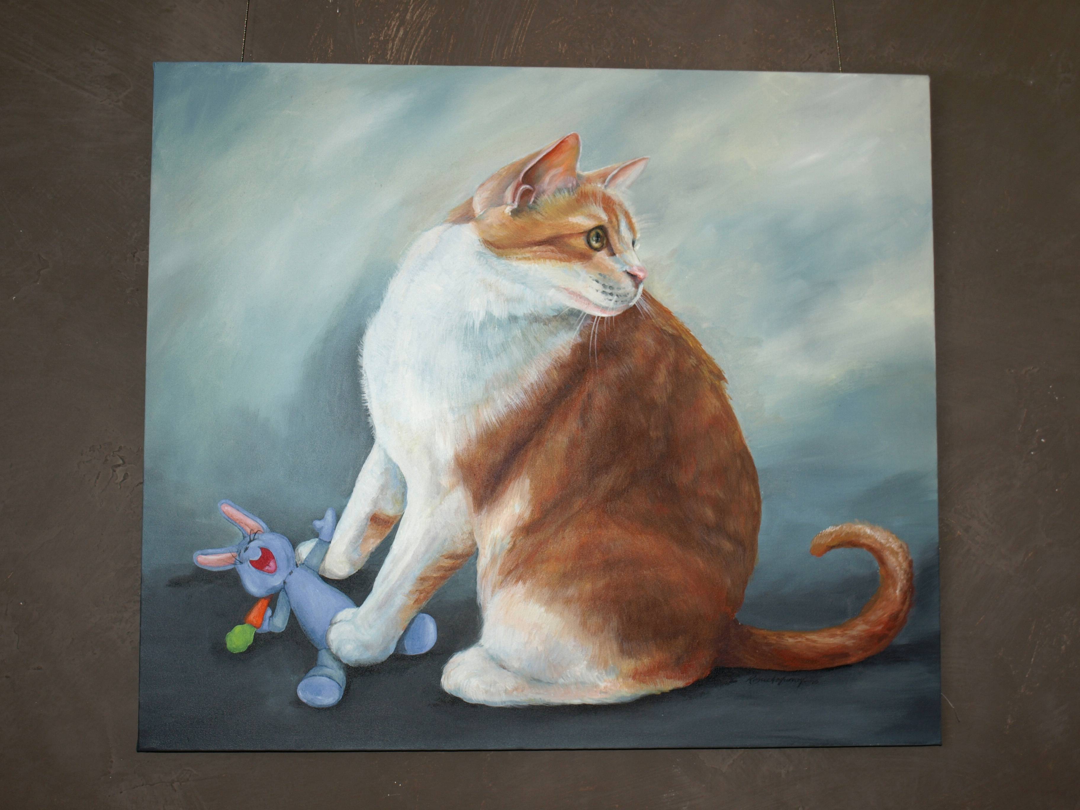 SHARON'S CAT                                 acrylic