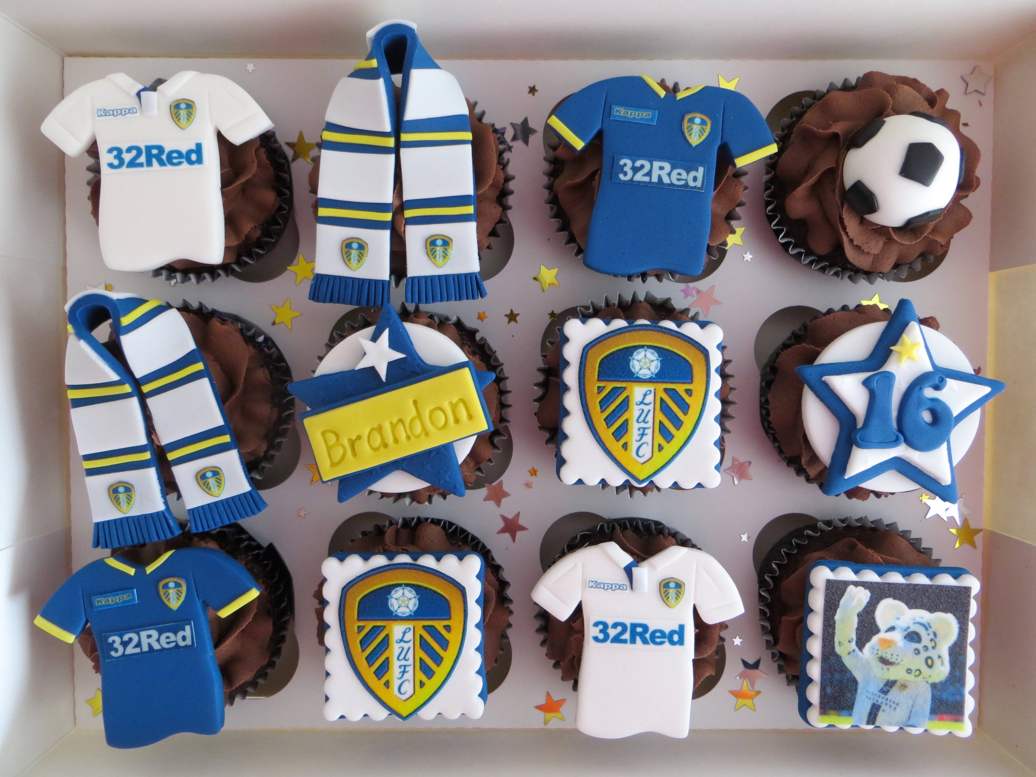 Leeds United Football cupcakes