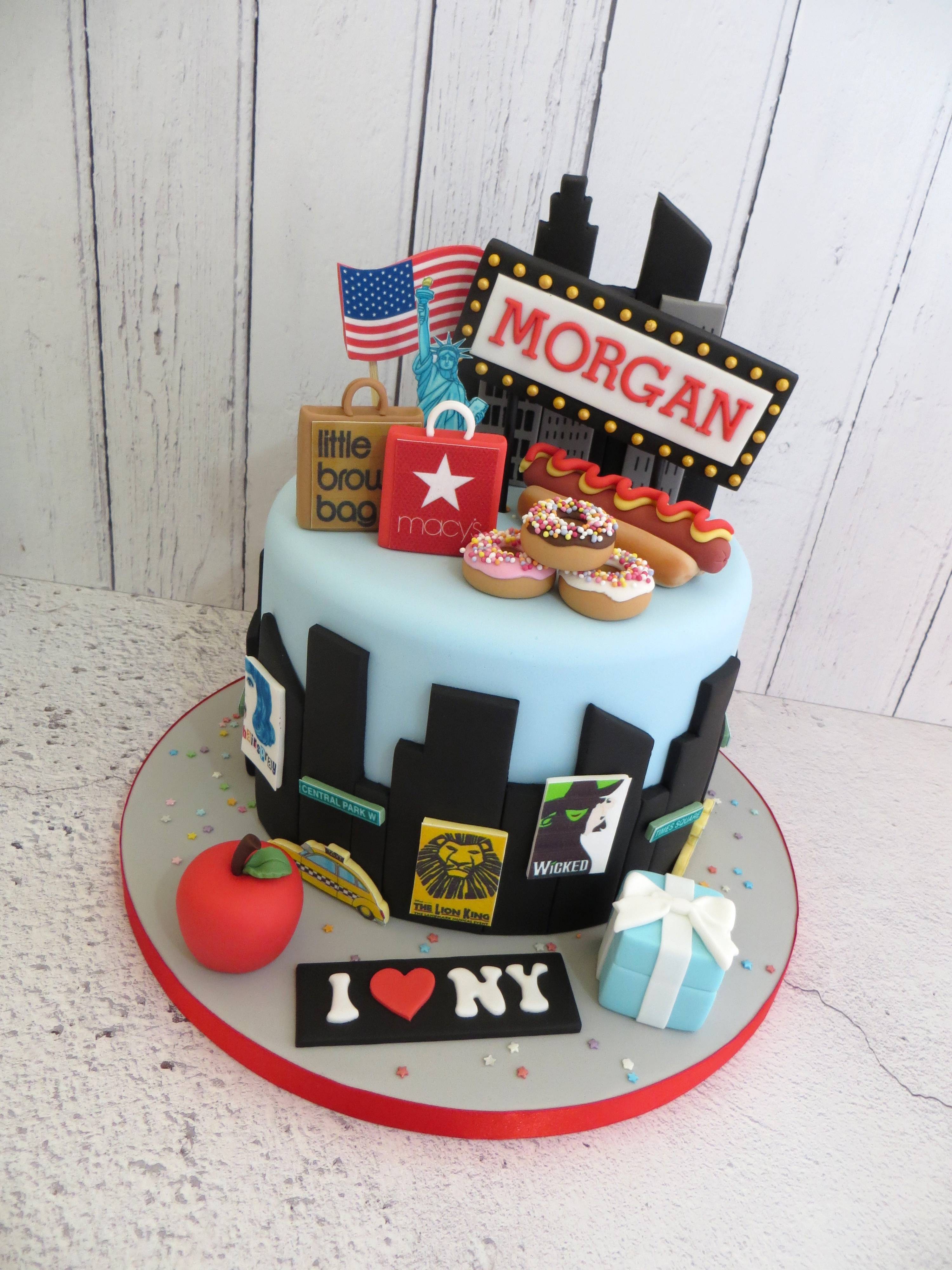 New York themed Birthday Cake