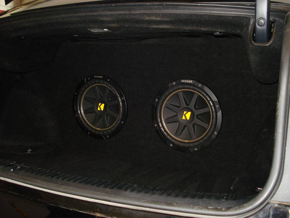 Custom Woofer Enclosure Box in a Lexus