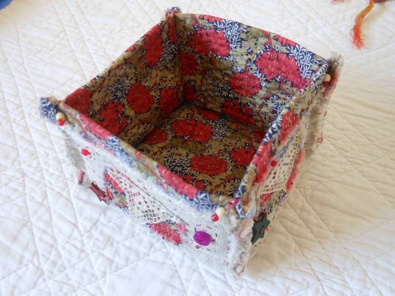 A fabric container