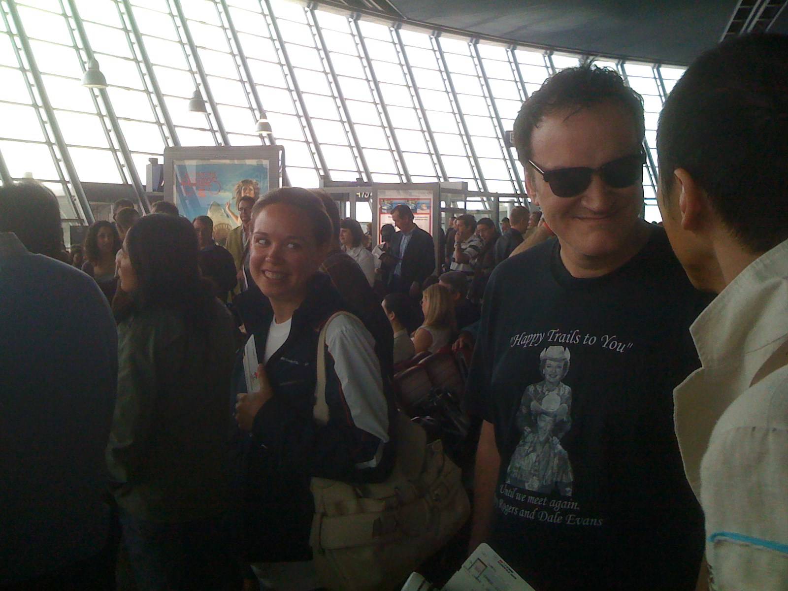 Meeting Quentin Tarantino at the airport