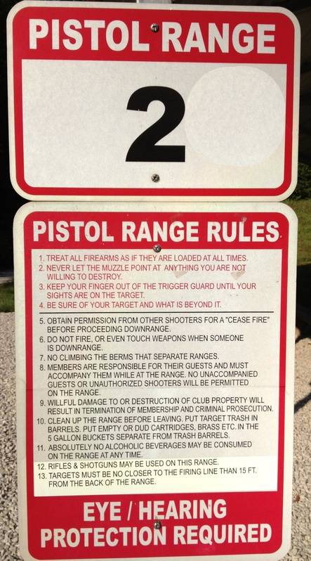 Pistol Range #2 Rules