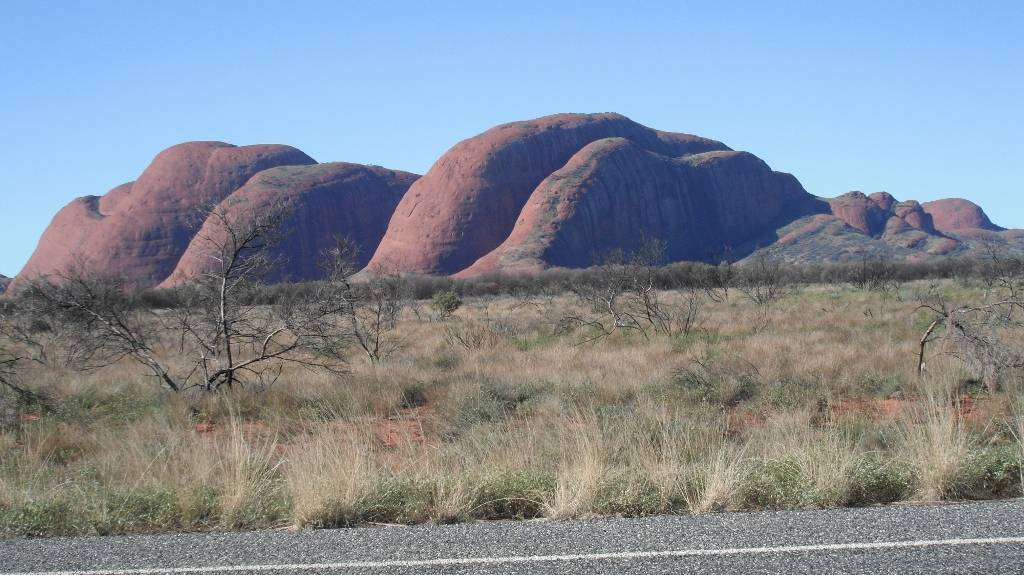 The Olgas taken from the roadway