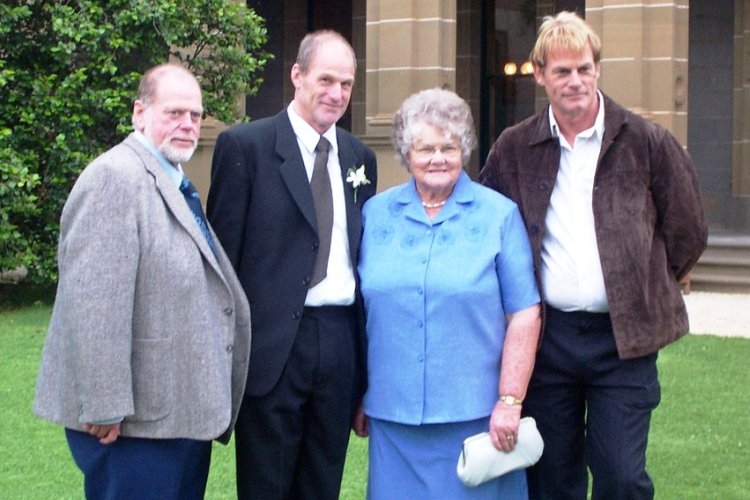 Me, Kevin, Mum & Russell at Carly & Paul's Wedding