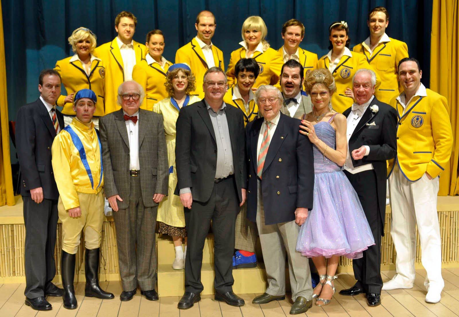 JIMMY PERRY OBE WITH THE 2010 CAST