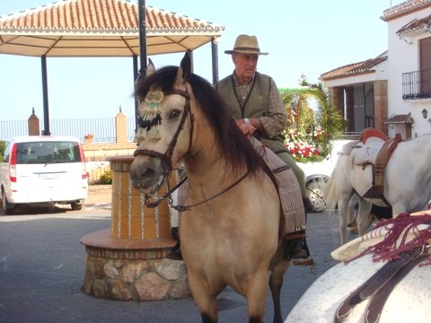 Local resident on his horse