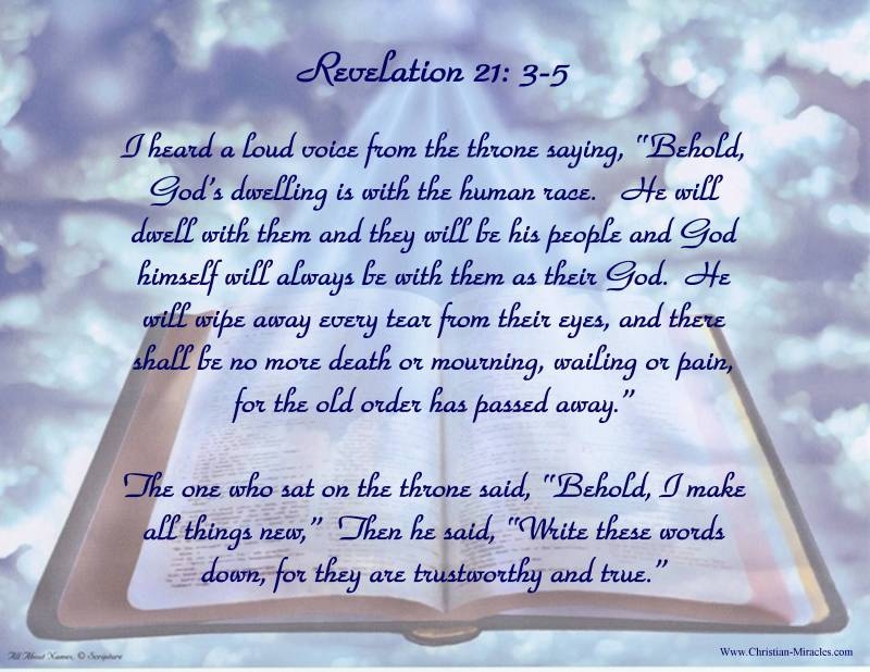 Revelation 21: 3-5