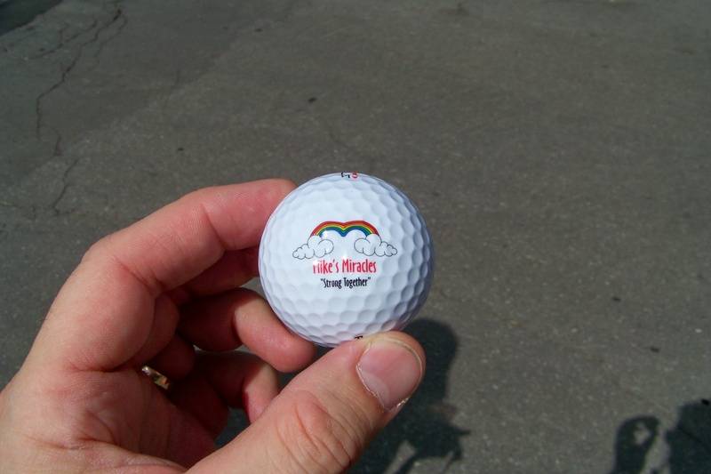 The October Drive committee made up special golf balls