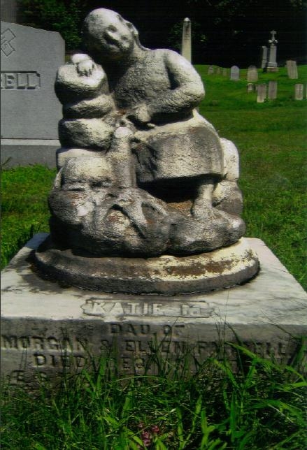 Figural headstone