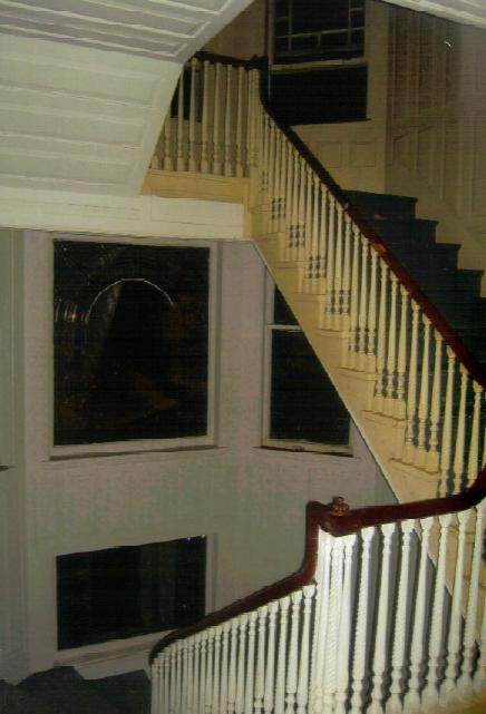 Elaborate bannisters grace the