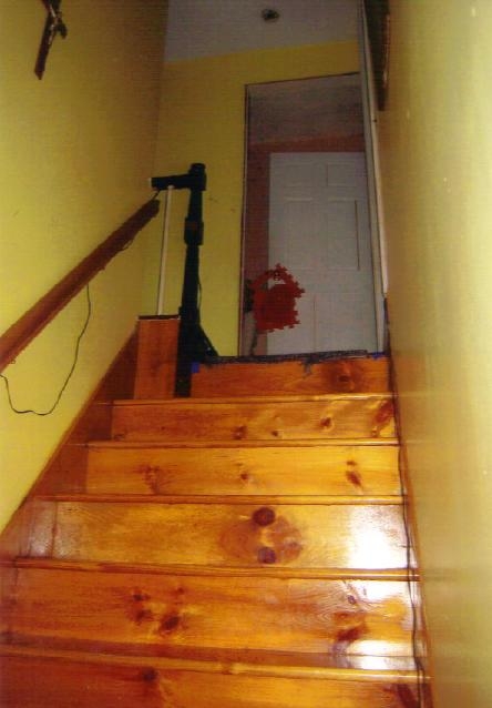 Stairs leading to the second floor.