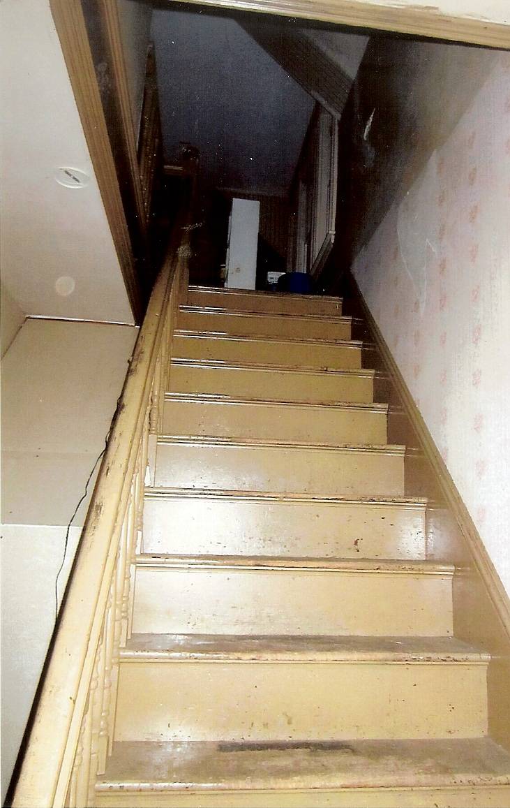 Stairway to second level......