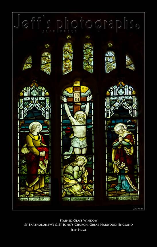 Stained Glass Window St Bartholomew's & St John's Church, Great Harwood, England 1