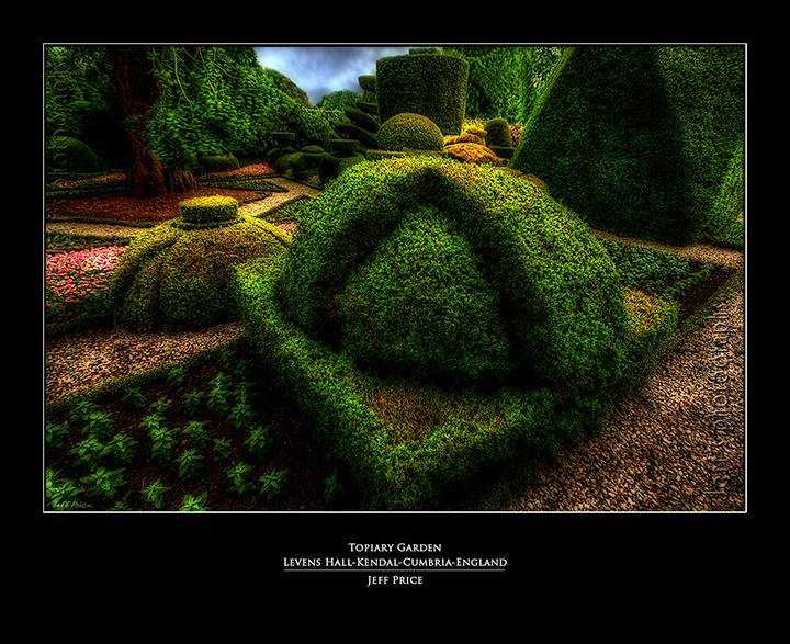 Topiary Garden Levens Hall-Kendal-Cumbria-England (glow)