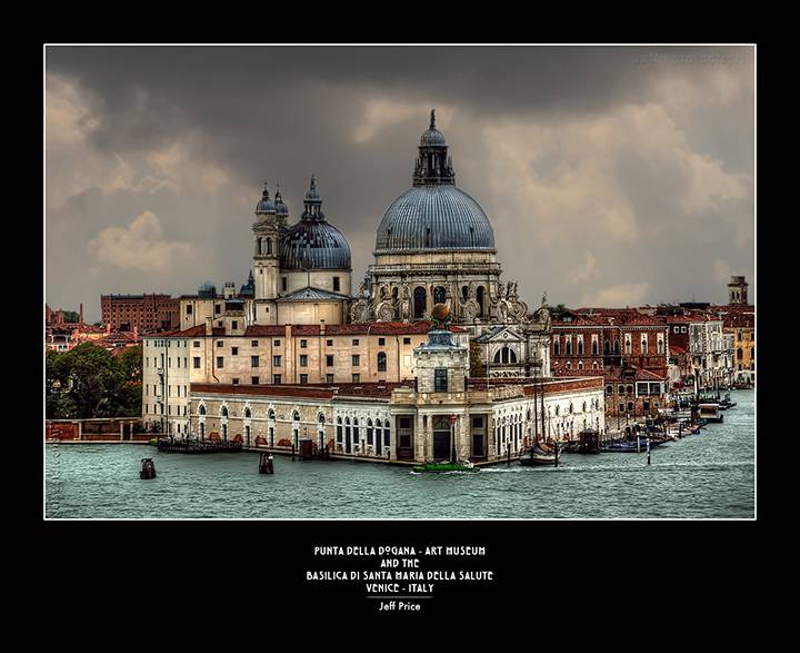 Punta Della Dogana - art museum and the Basilica Di Santa Maria Della Salute Venice - Italy