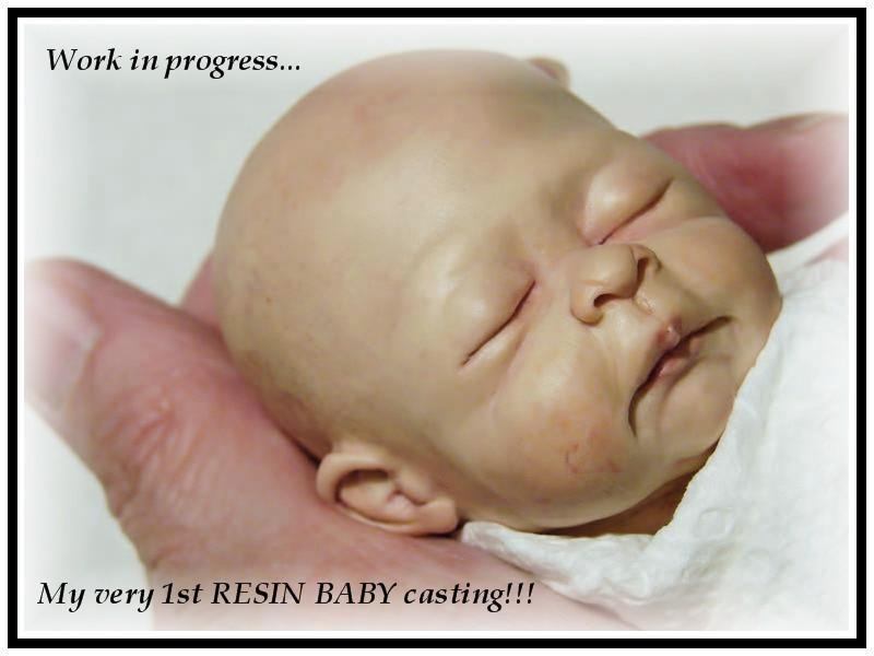 Very first Resin casting ..mini baby "FAITH"