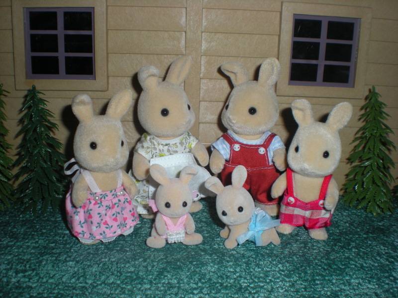 JP Ivory Rabbit Family