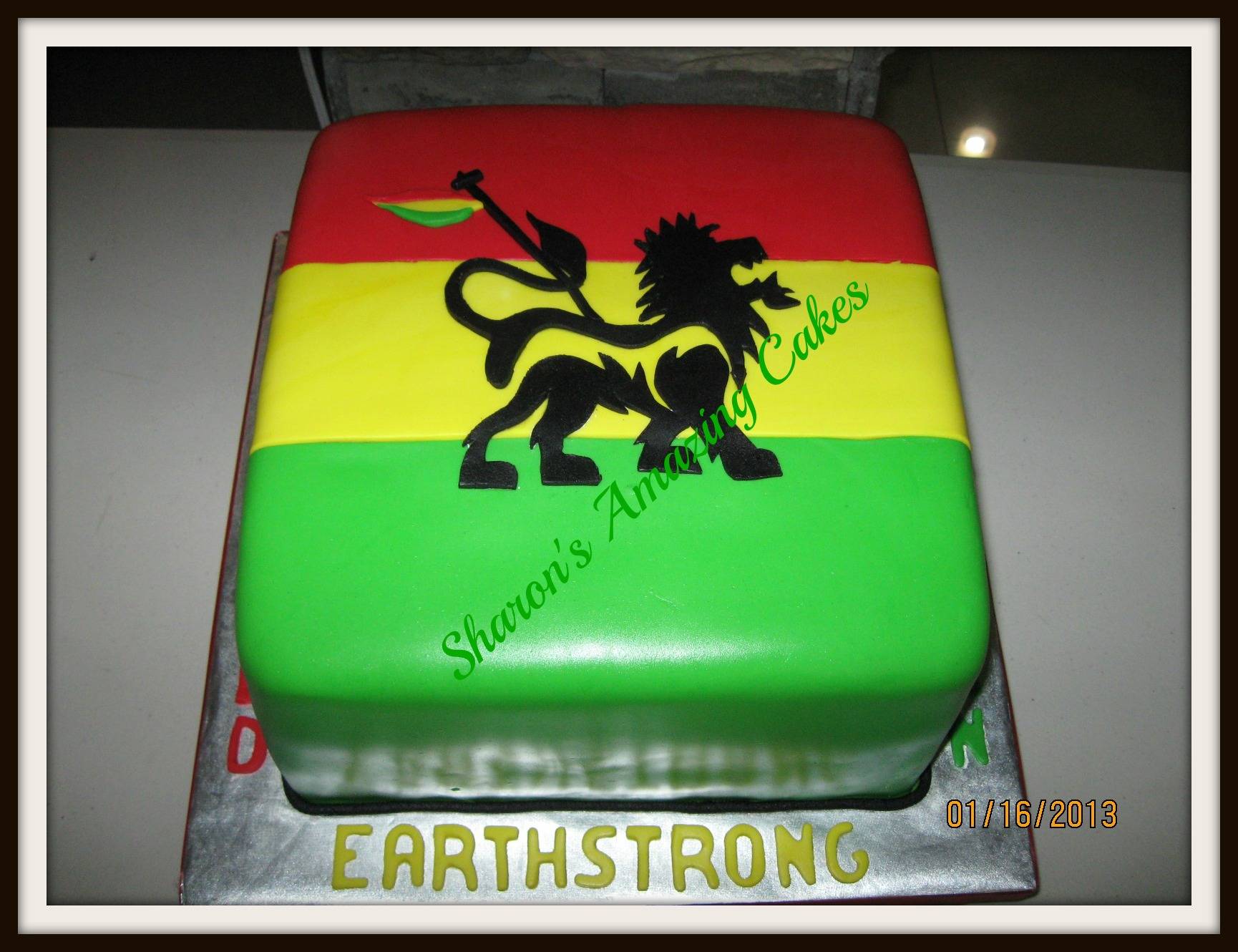 CAKE 46A2 -Rastafarian Cake