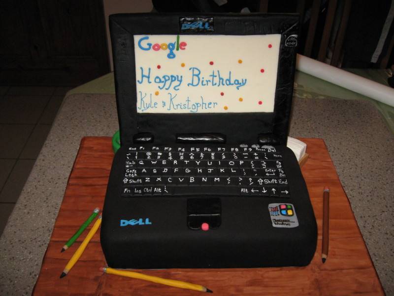 Cake 06A1 - Laptop Cake