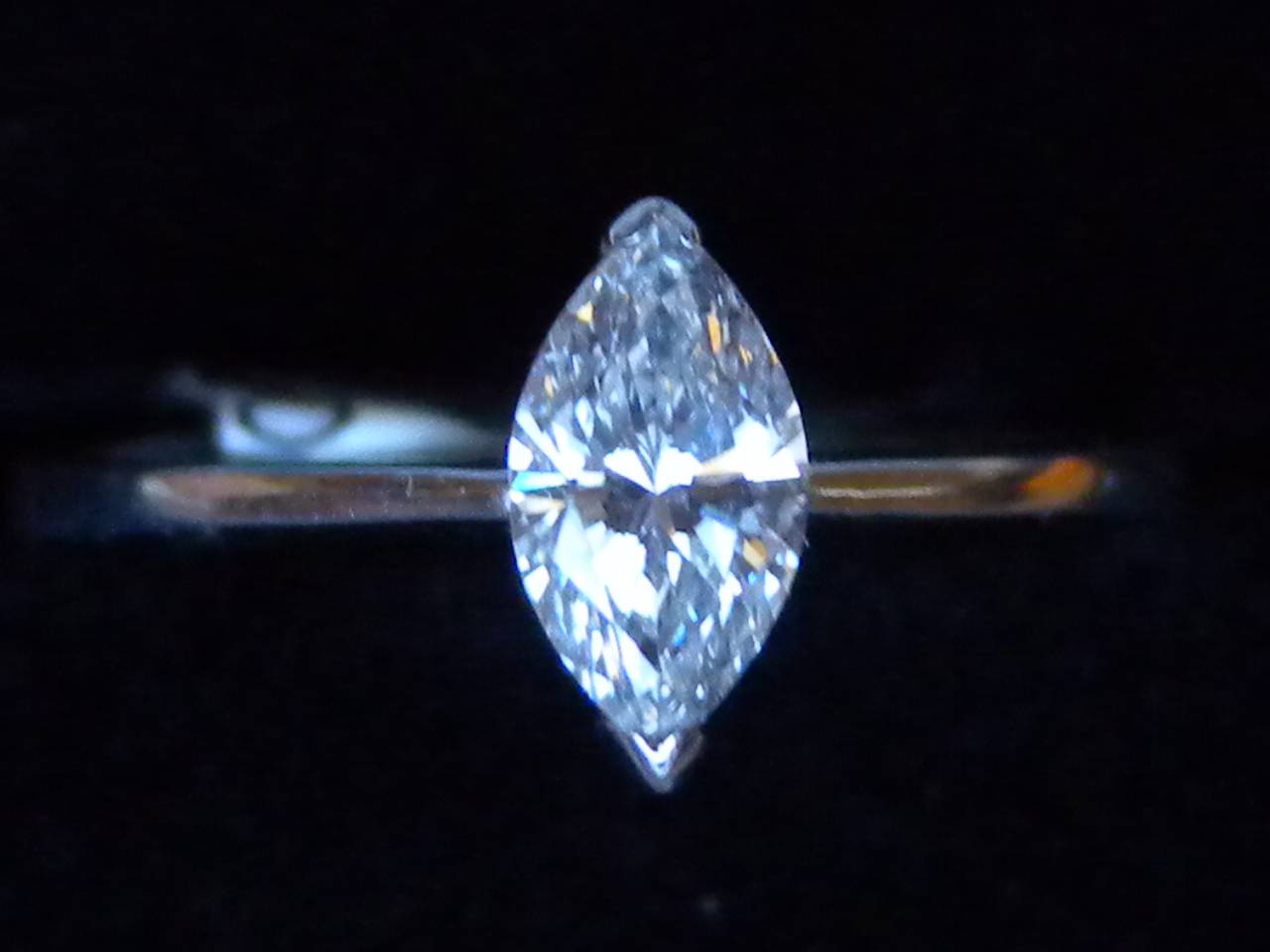 marquise cut solitaire