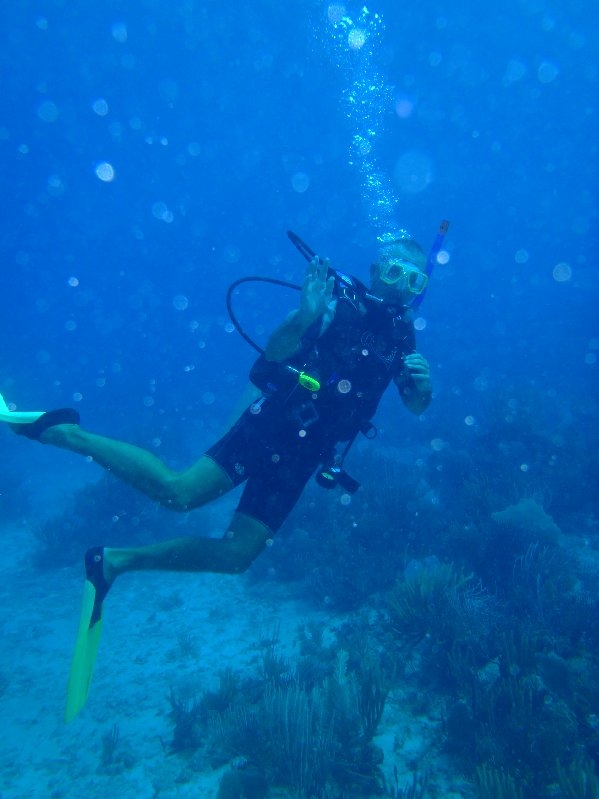 Diving in the Coral Gardens of Dead Chest Island