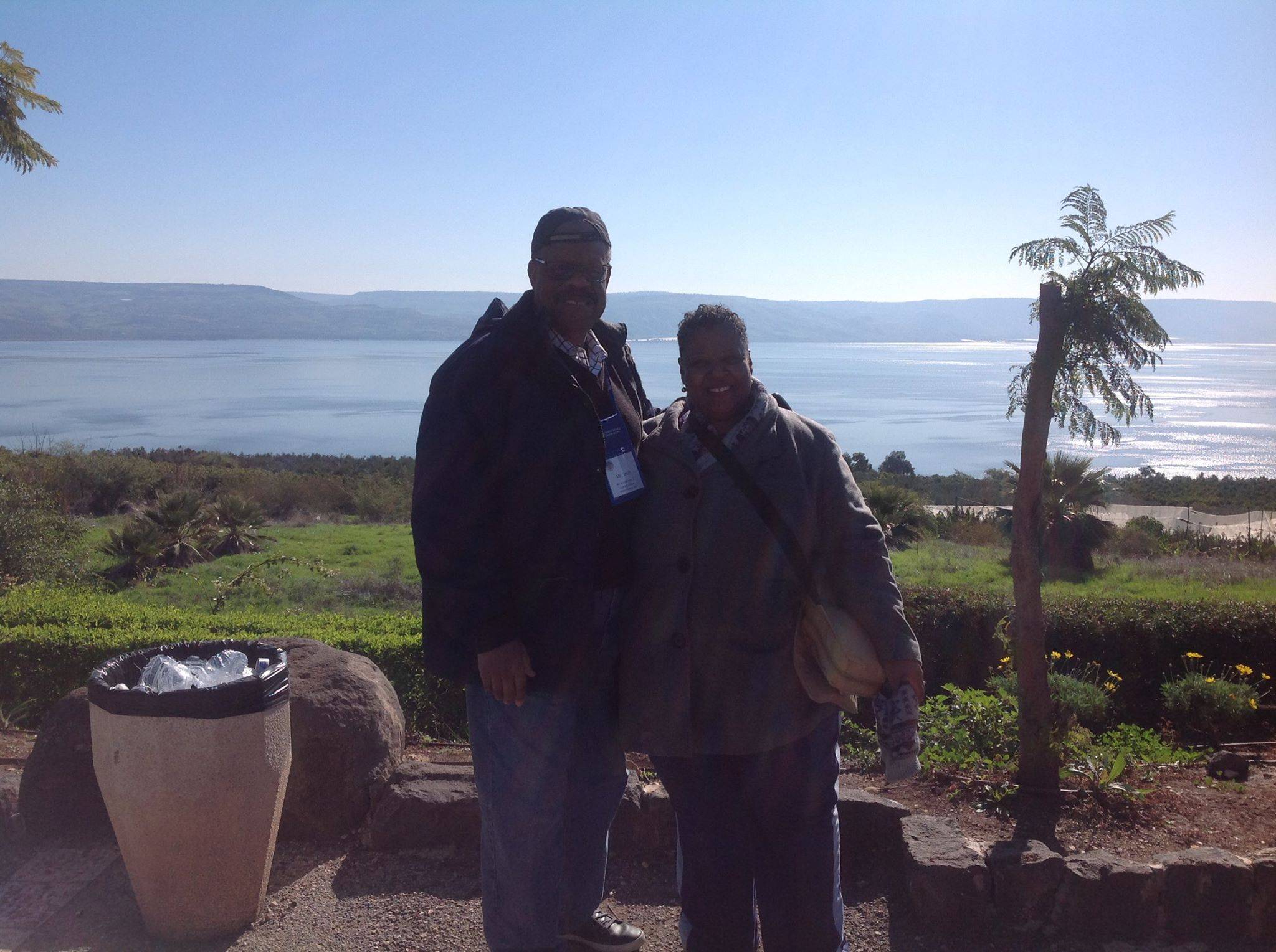 1st G and Pastor near the Sea of Galilee at Sermon on the Mount