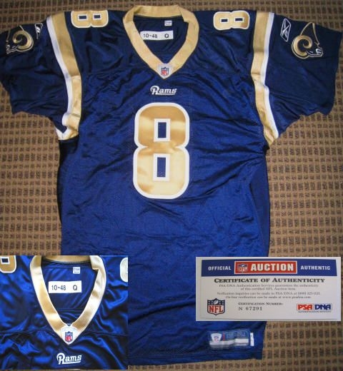 SAM BRADFORD SIGNED AUTHENTIC RAMS ROOKIE JERSEY  AUTOGRAPHED