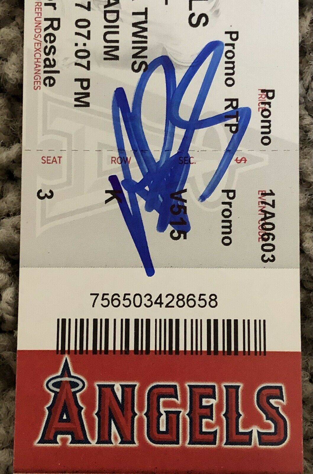 Albert Pujols Autographed Signed 600th HR Homerun Full Ticket 6-3-17 w/ JSA COA