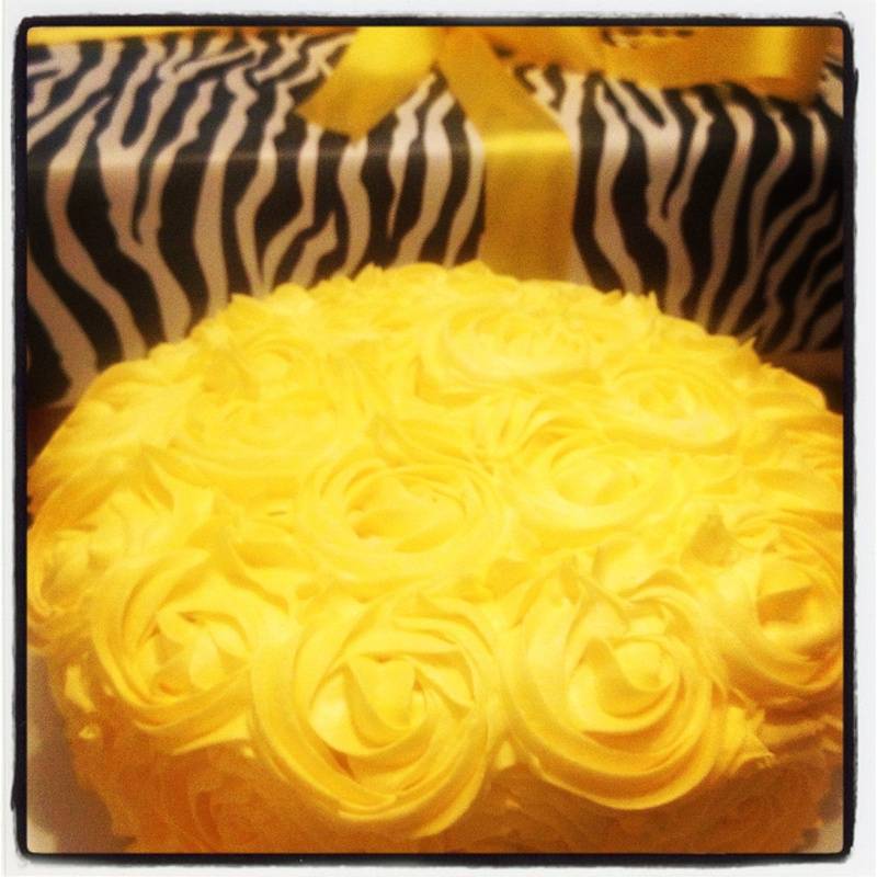 Lemon Rose Swirl Cake