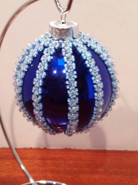 Blue Chirstmas ornament (Item #4100) $37.50
