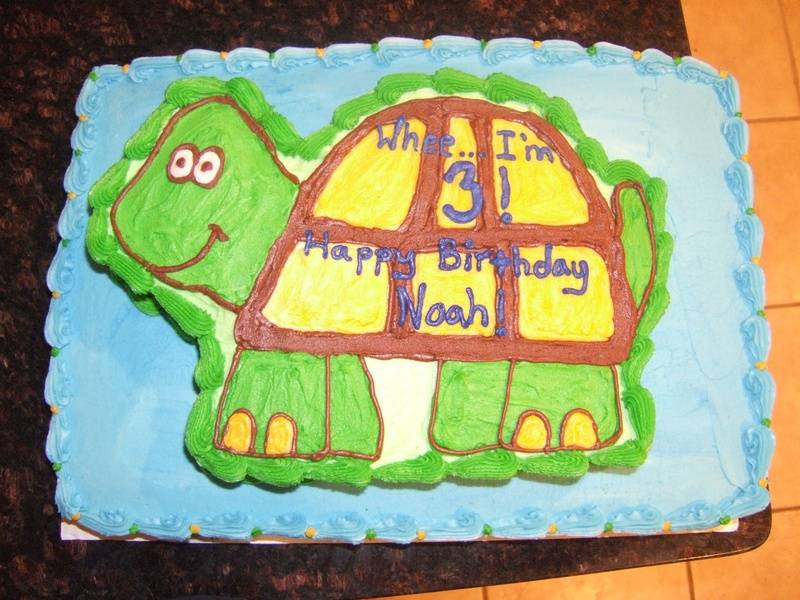 Two Tier Turtle Cake (View 1)