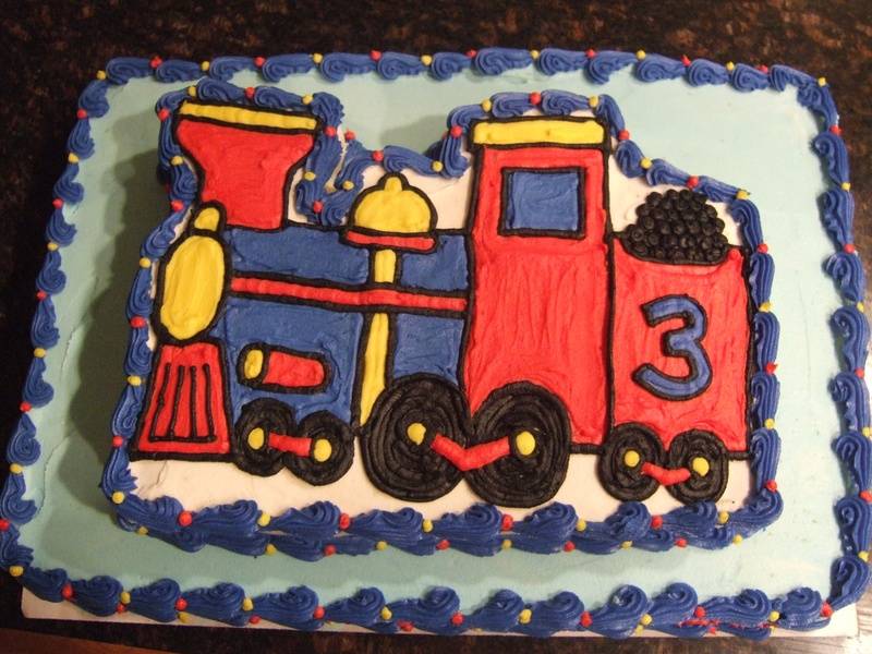 Two Tier Train Cake (View 1)