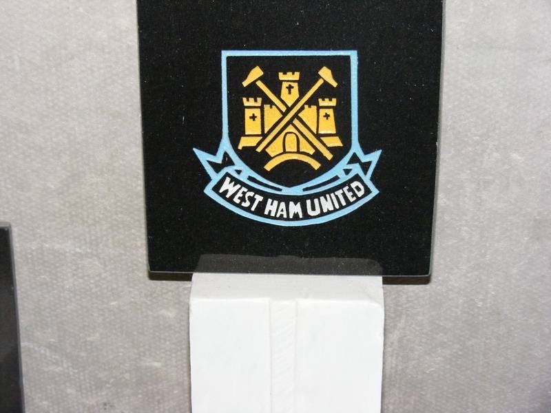 West Ham badge sample for customer