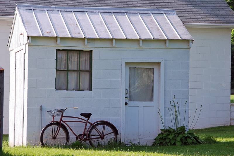 Old shed and bike