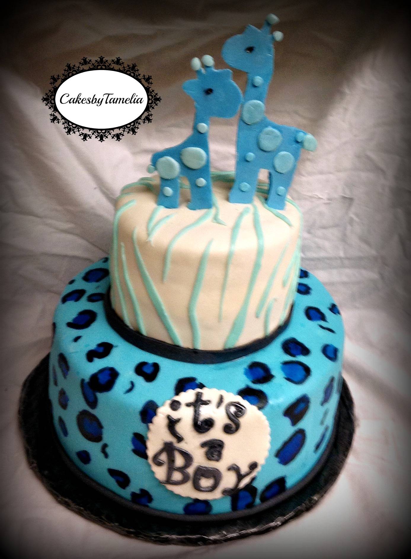 Blue Safari Cake