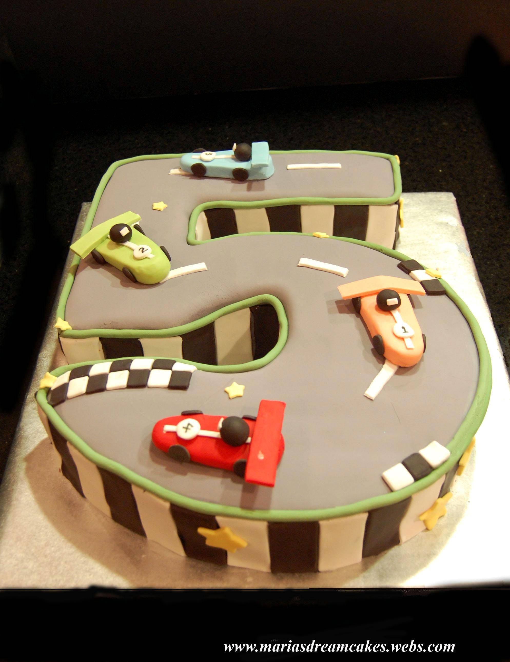 Cars themed Birthday Cake