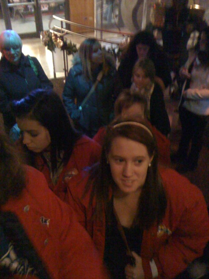 In line at Planet Hollywood