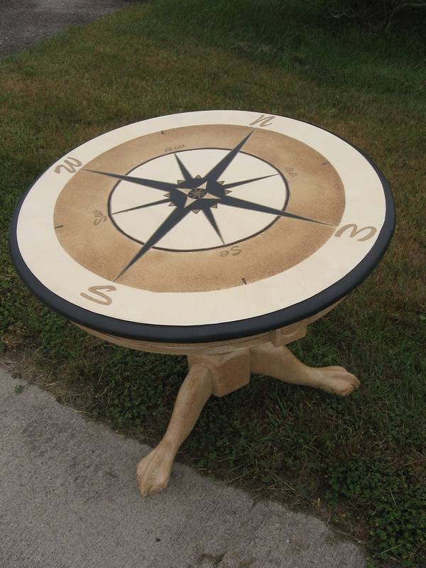 Nautical Compass Table