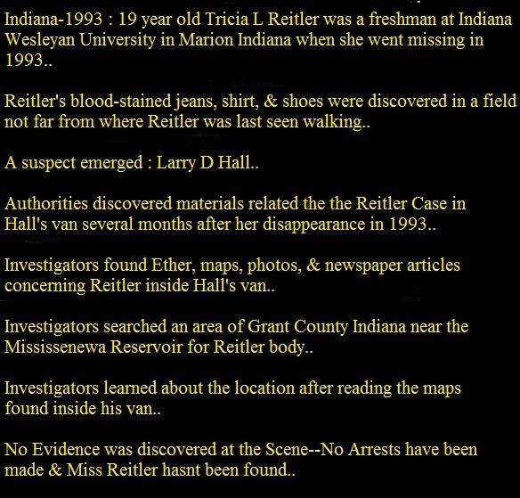 Reitler Case & Suspect --Indiana