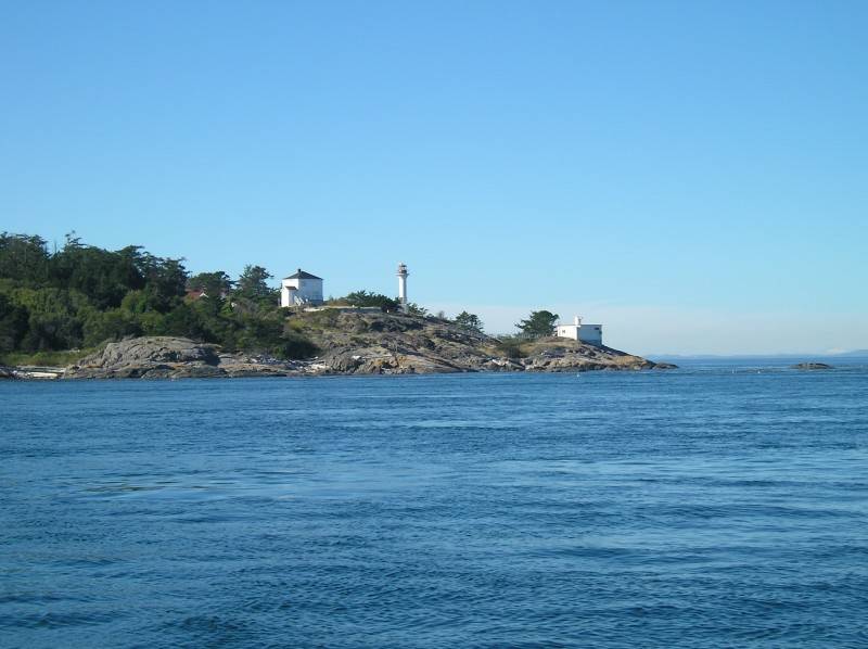 Discovery Island lighthouse.